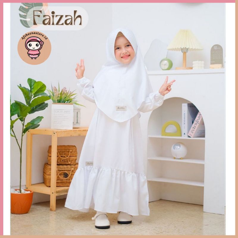 Gamis Anak Gamis Faizah Anak Putih