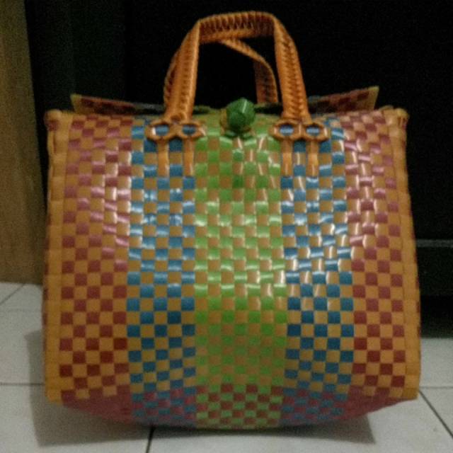 Tas rajut plastik bahan plastik tebal