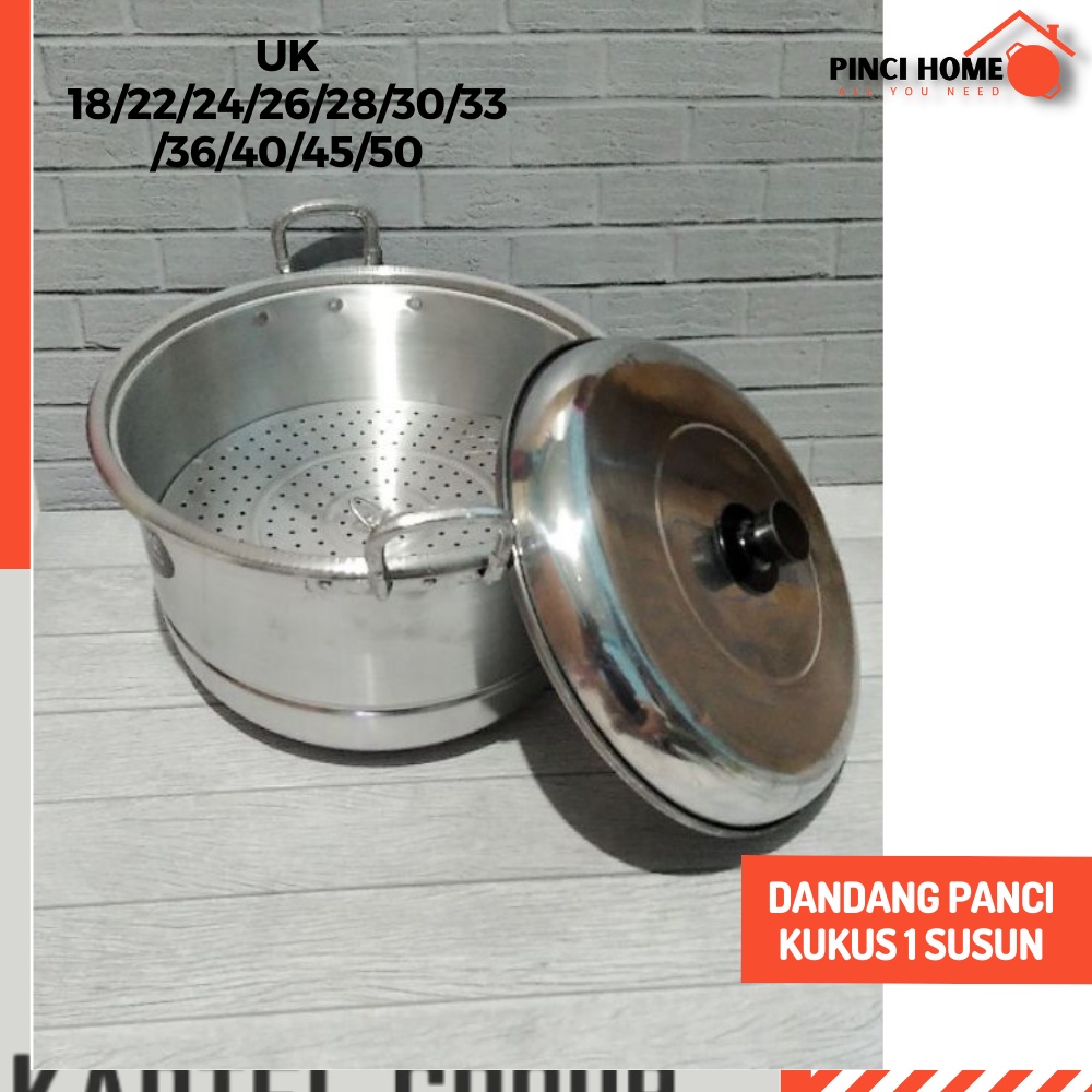 Dandang Panci Kukus (1 SUSUN) Jawa Maspion UK 30 - 50 CM Besar