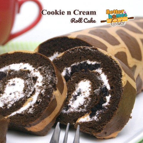 

Cookie n Cream Roll Cake / Bolu Gulung