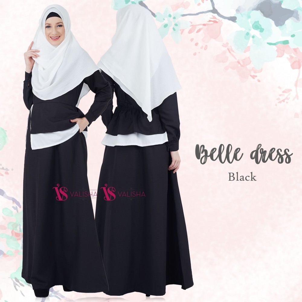 BELLE Dress Gamis Syari By Valisha