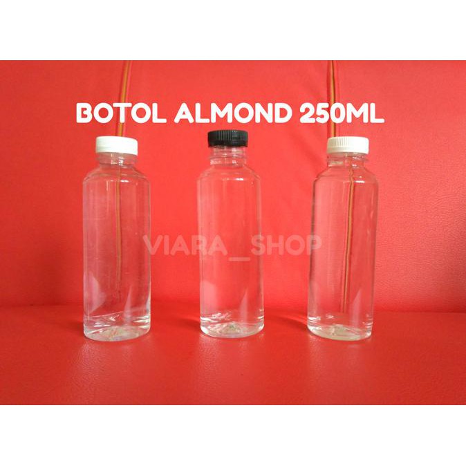 BOTOL ALMOND 250ML - BOTOL JUS - BOTOL MINUM - BOTOL PLASTIK 250CC