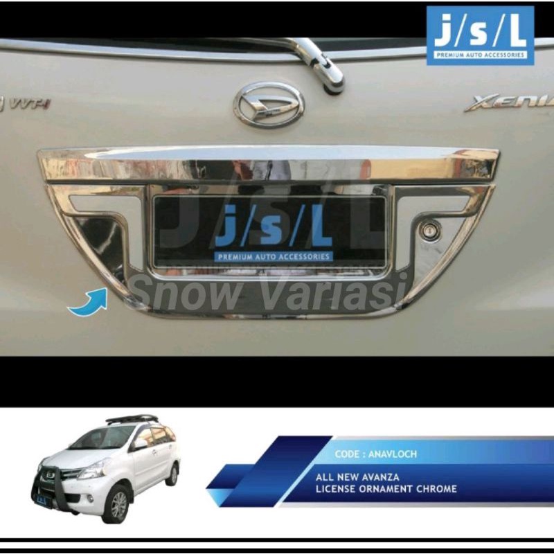 license ornament all new avanza xenia chrome