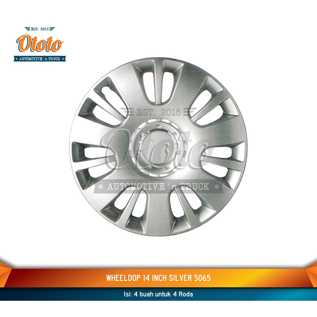 Wheeldop Wheel dop Roda Ring 14 SILVER 5065