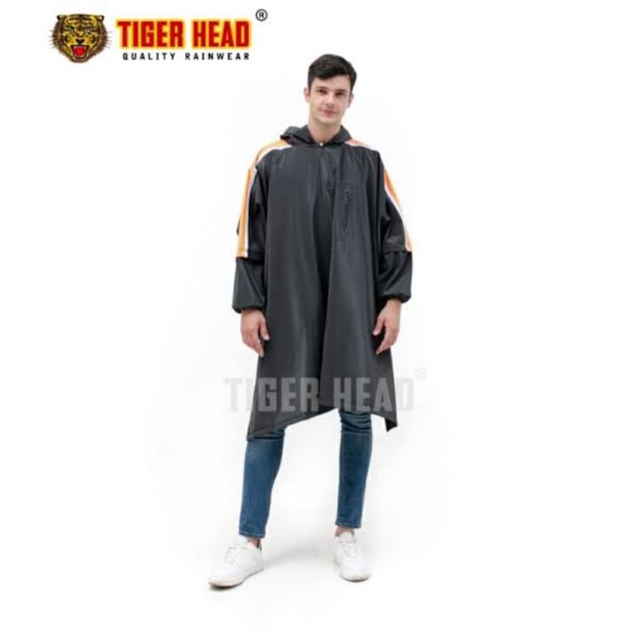 Jas Hujan Ponco Lengan Tiger Head