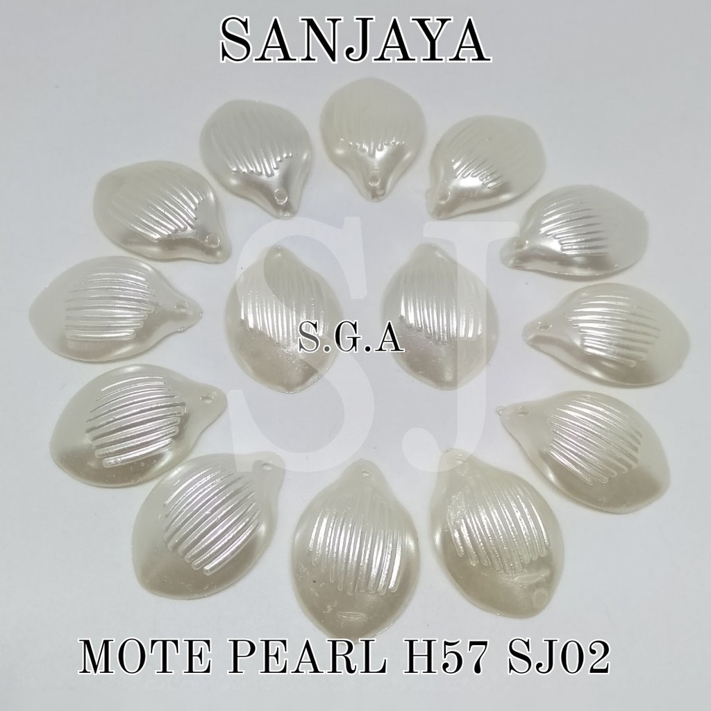 MOTE PEARL / MANIK SENDOK AKRILIK / MANIK PEARL SENDOK / MOTE PEARL KELOPAK H57 SJ02