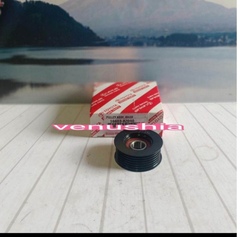 PULLY POLI PULI TENSIONER BEARING FAN BELT GRAND NEW AVANZA 2016 ORIGINAL