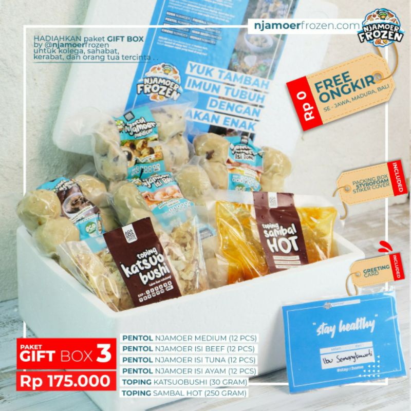 

GIFTBOX 3 NJAMOER FROZEN (FREE ONGKIR)