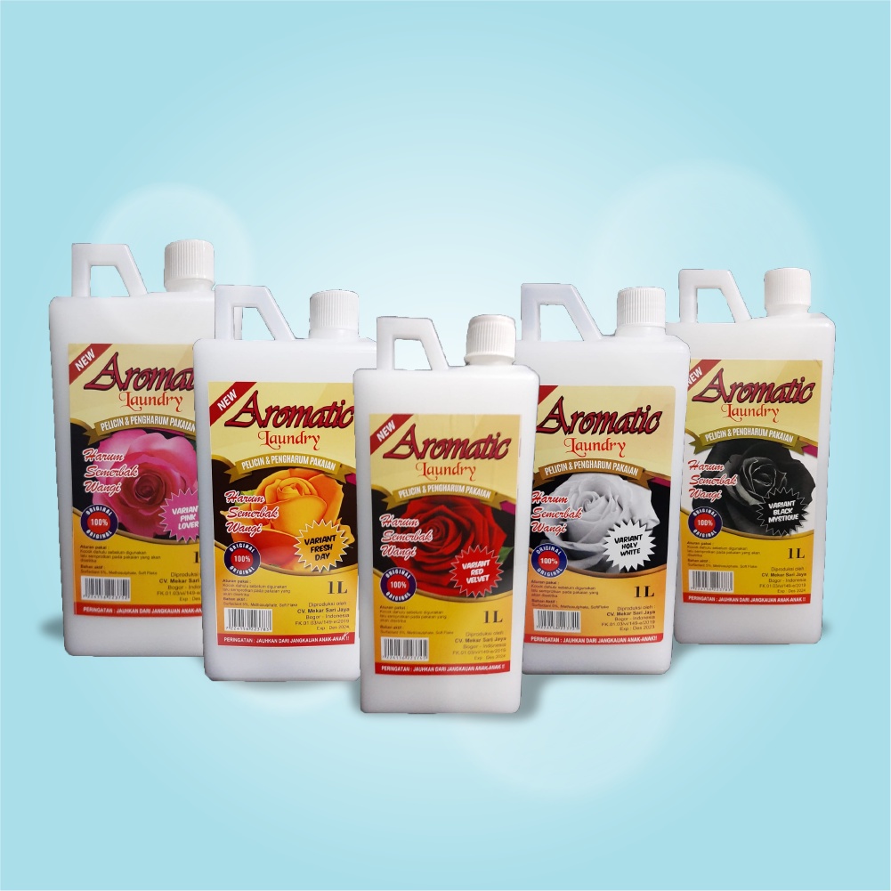 Pewangi Pakaian Pelicin Setrika Pelembut Baju Aromatic Super Laundry 1 Liter