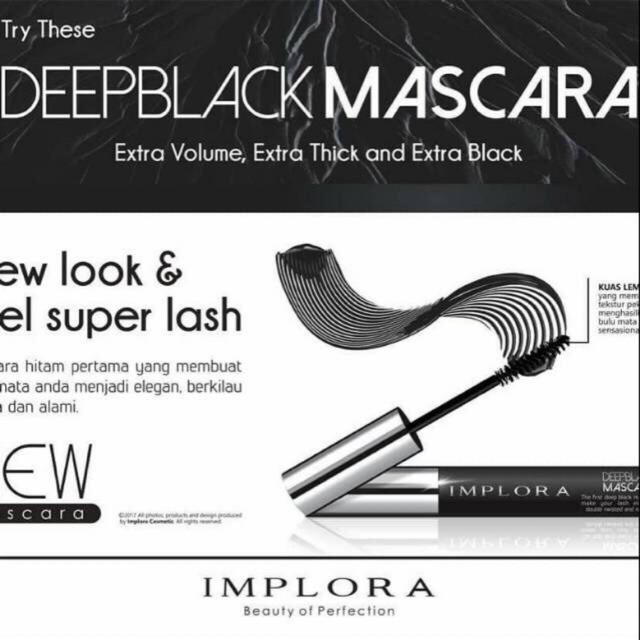 (INEED) Implora Deep Black Mascara - Mascara Implora (TERBARU)