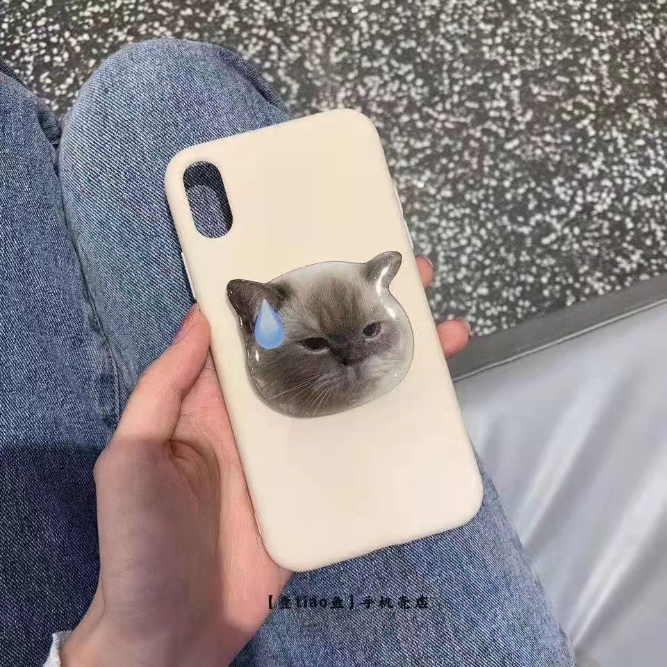 Ins Ring Holder Hp Bentuk Kucing Lucu Gaya Korea Untuk iphone / Samsung / Xiaomi / Huawei