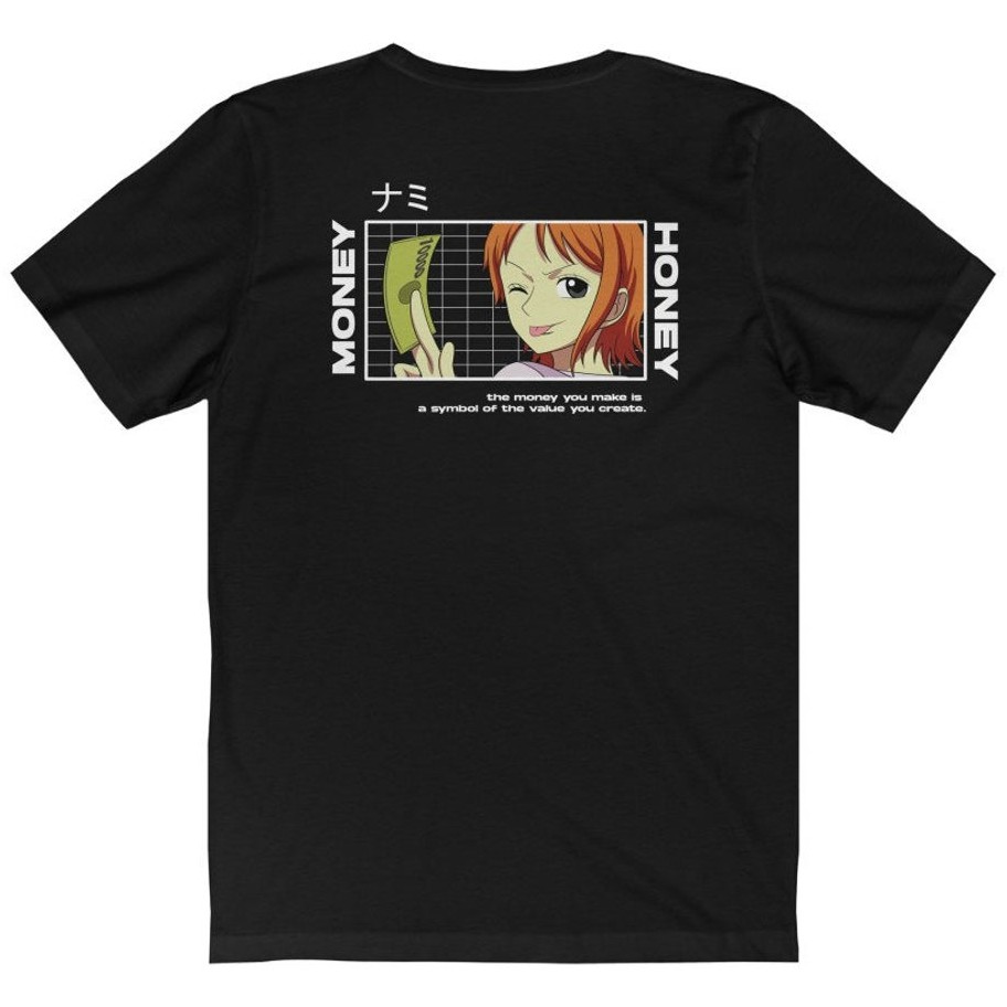 Tshirt Nami Money Honey Onepiece Anime Manga One Piece Premium Unisex