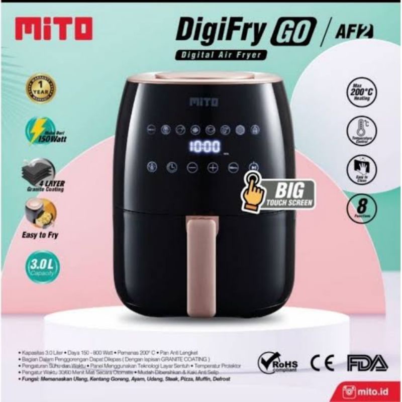 Air Fryer MITO Digifry GO AF2 Air fryer