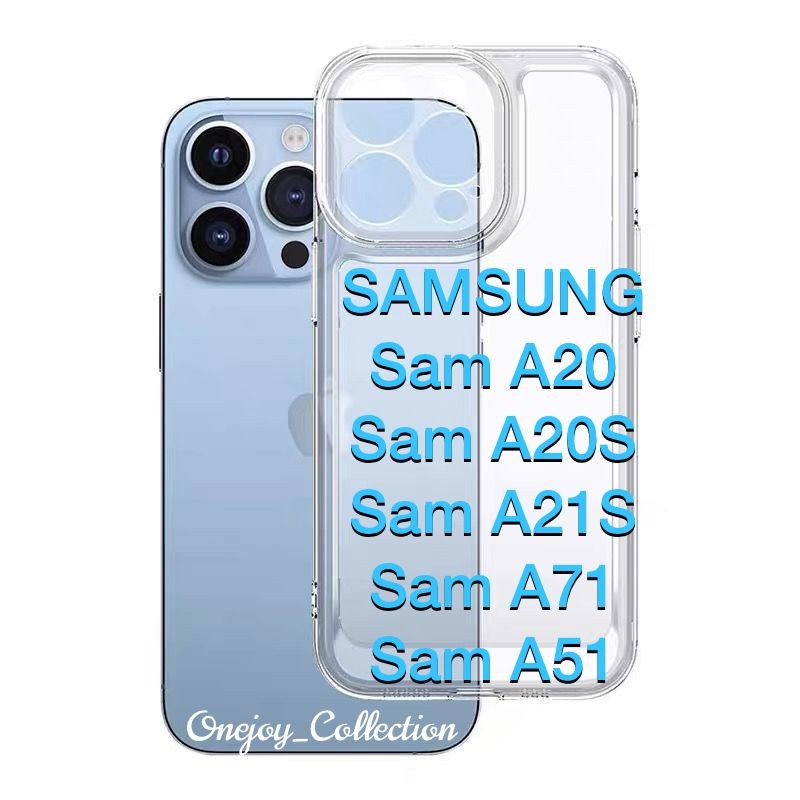 SPACE CASE SOFT TPU CLEAR CASE SAMSUNG GALAXY A20 A20S A21S A51 A71 A31 FULL PROTECTOR CAMERA SOFT CASE 1.6MM BENING