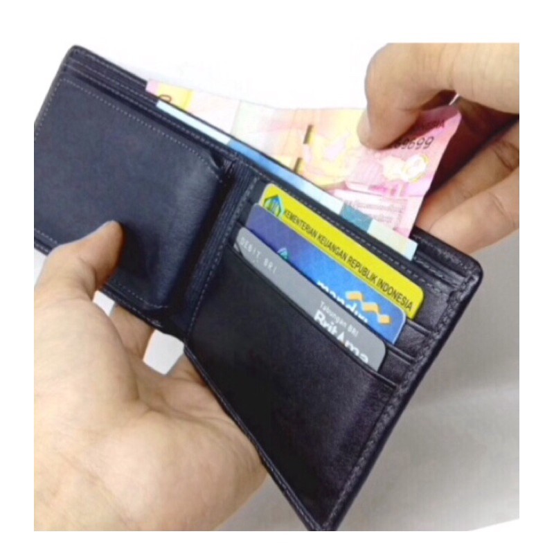 Dompet Kulit Pria Resleting / Sleting