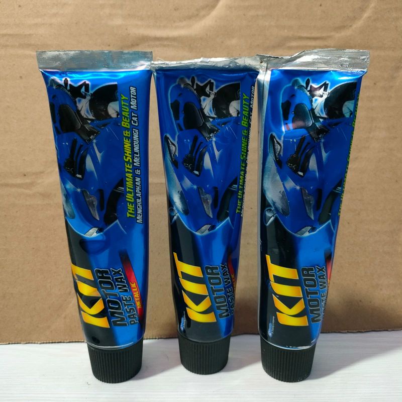 Kit Motor Paste Wax Metallic 60 gr Pengkilap body Bodi Motor / Mobil