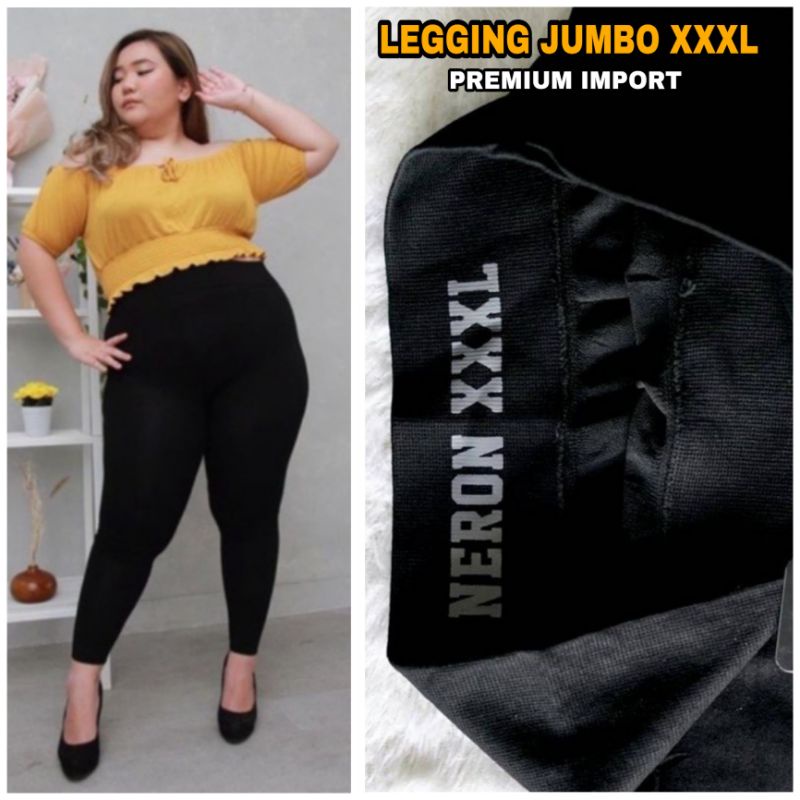 ☄️COD☄️ Legging HW Wanita Super Jumbo Extra Tebal Import Fit 3XL - 4XL / Legging Jumbo Premium