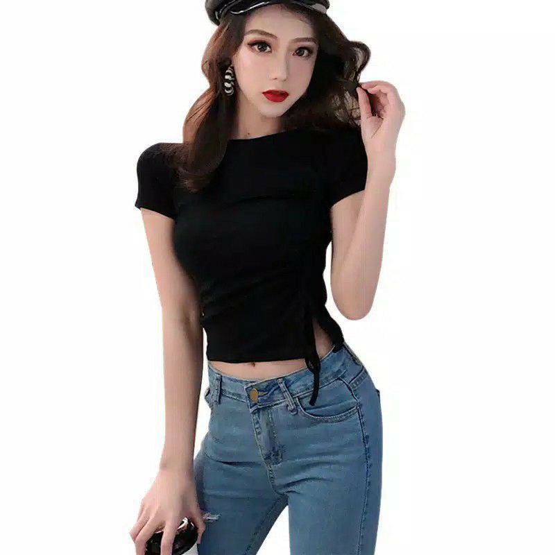 VALERIE ATASAN KOREAN CROP TOP TURTLE NECK 018