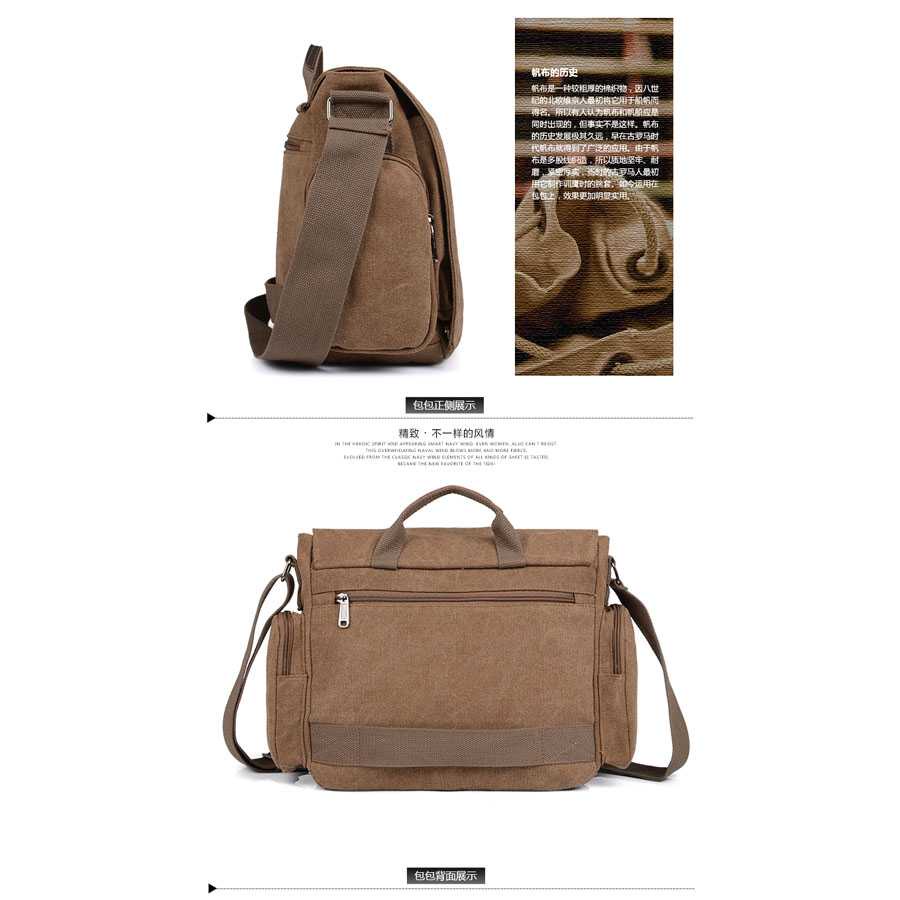 Maibo  Tas Selempang Pria Messenger Canvas Printing - 1124