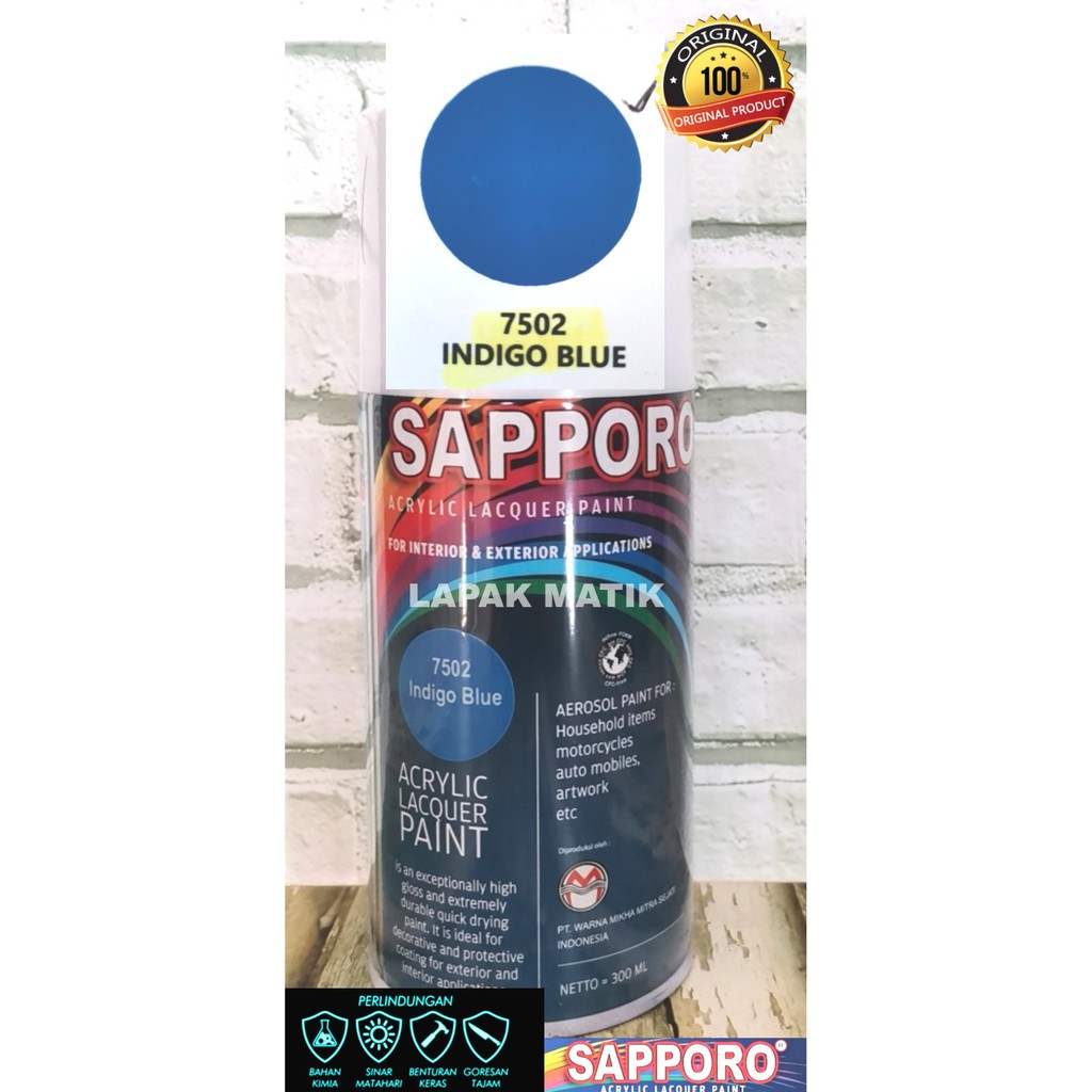 Pilok Sapporo BIRU INDIGO BLUE 7502 300ml