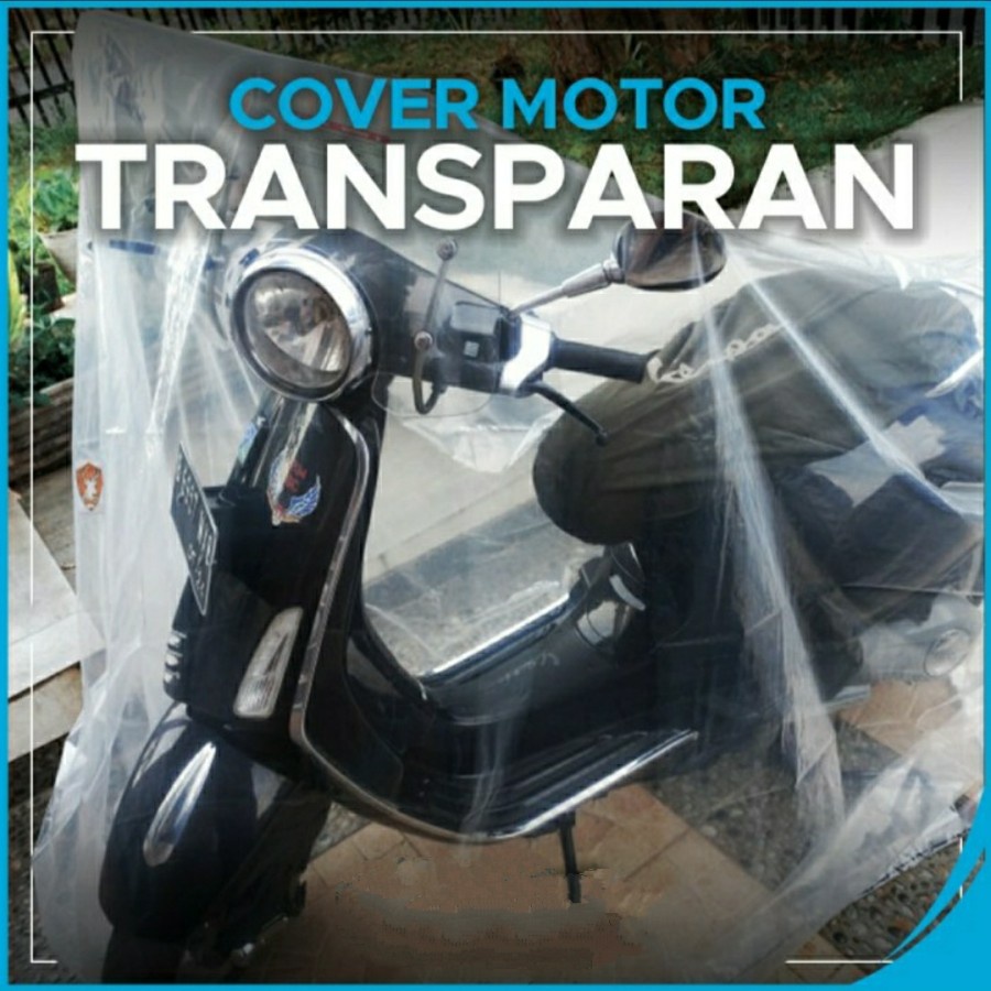 Cover Motor Bening Transparan Sepeda Motor Anti Debu Waterproof