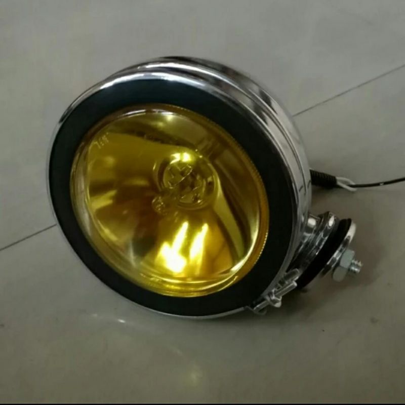 FOG LAMP/WORK LAMP/LAMPU KERJA/LAMPU SOROT/LAMPU KABUT/TRUCK BULAT 5 inch/YELLOW-KUNING