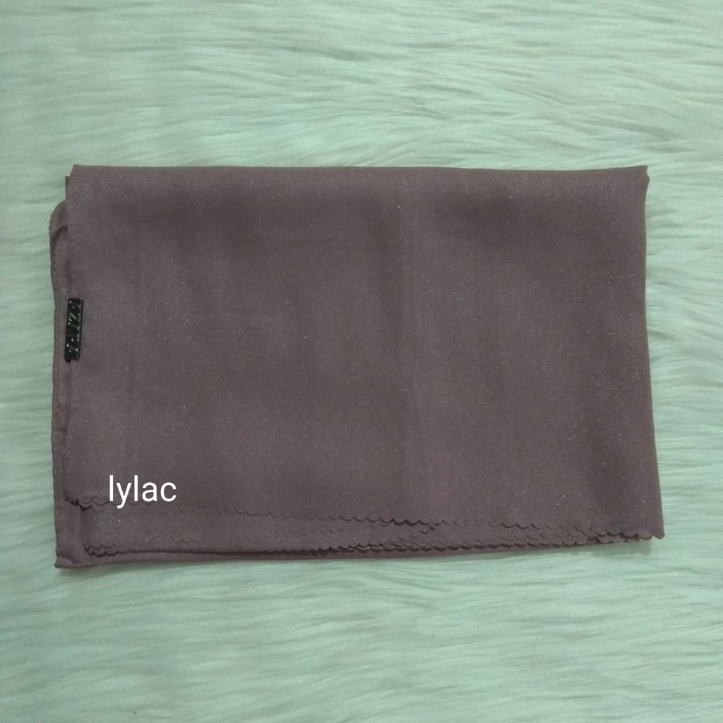 Termurah PASHMINA Nur Shinar LC Azara / PASMINA Glowing Nur Shinar lc/ PASMINA sinar lc-lylac