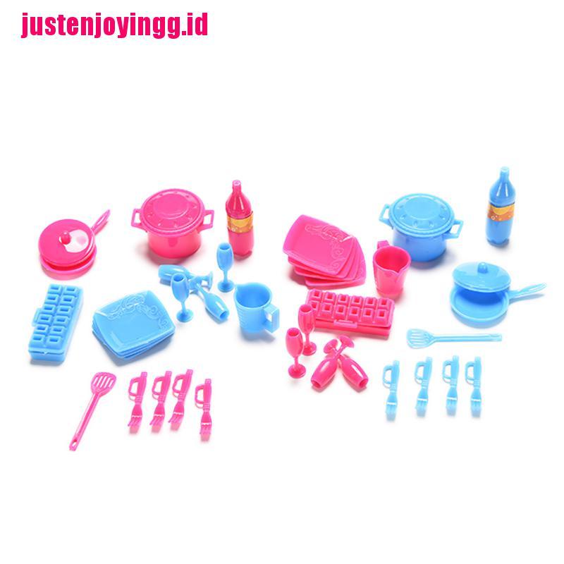 Justenjoyingg.id 18pcs / set Mainan Peralatan Dapur Mini Untuk Aksesoris Rumah Boneka Barbie