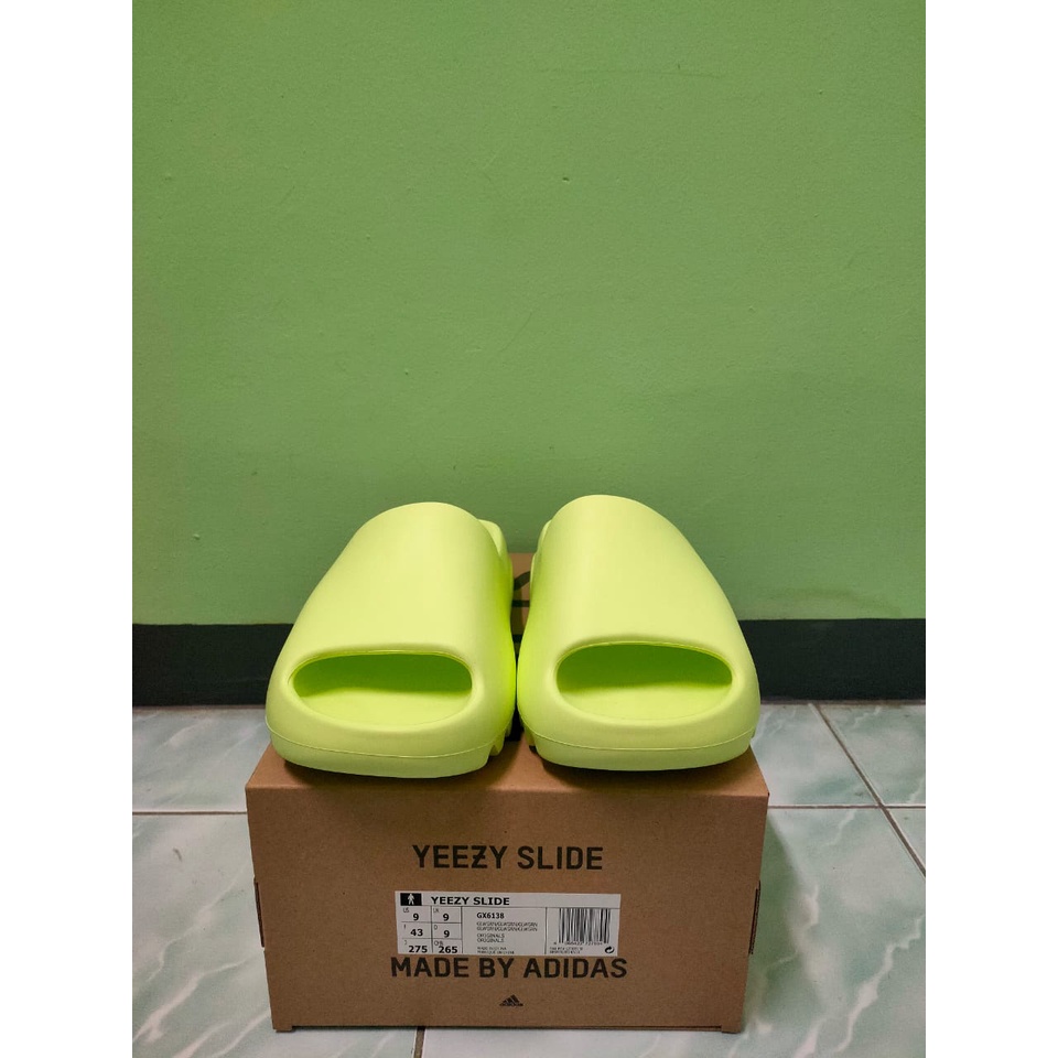 yeezy slides neon