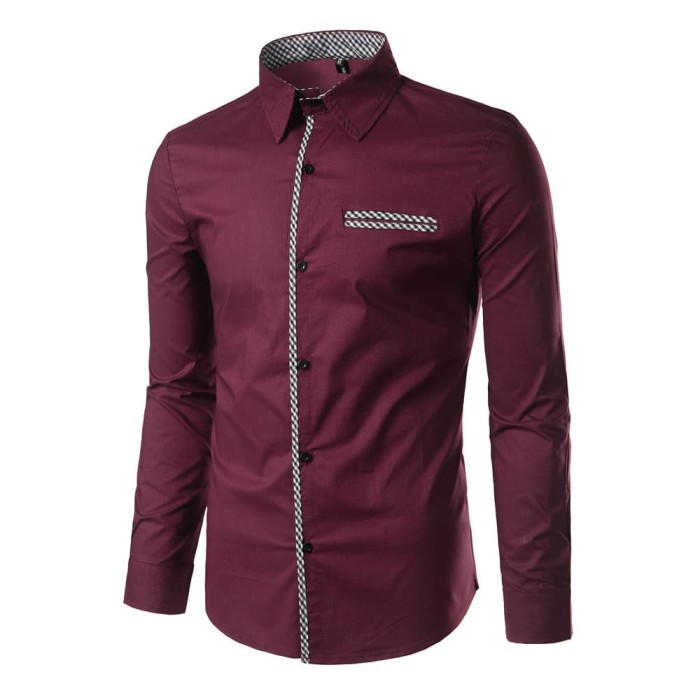 Baju Lengan Panjang Pria Kekinian Model Atasan Hem Cowok Dewasa E5R2 Premium Laki Laki Distro Keren