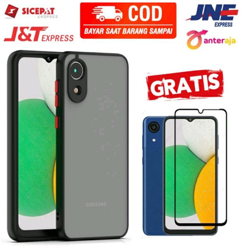 PROMO Case Samsung Galaxy A03 Core +Tempered Glass Full Anti Gores Kaca