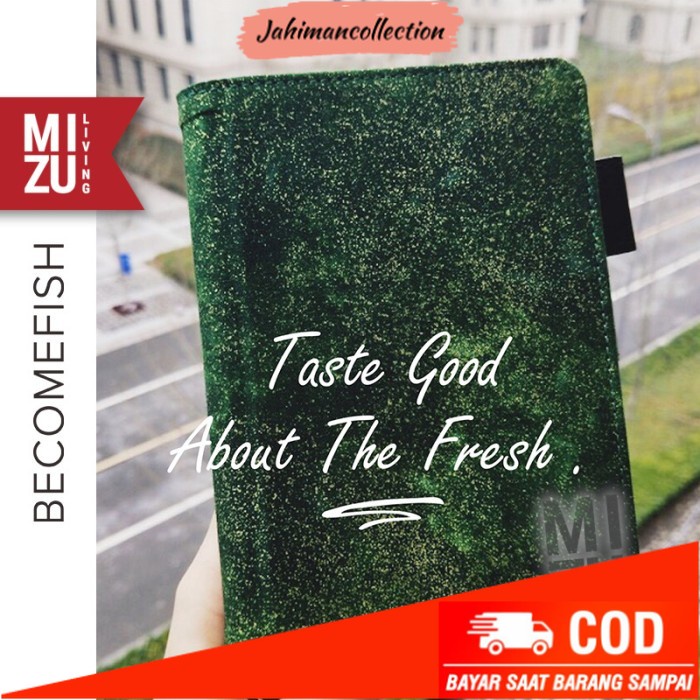 

✨ BISA COD ✨ BECOMEFISH MOSS A5/A6 160PAGES NOTEBOOK BUJO Fountain Pen Paper - GREEN A6, LINED