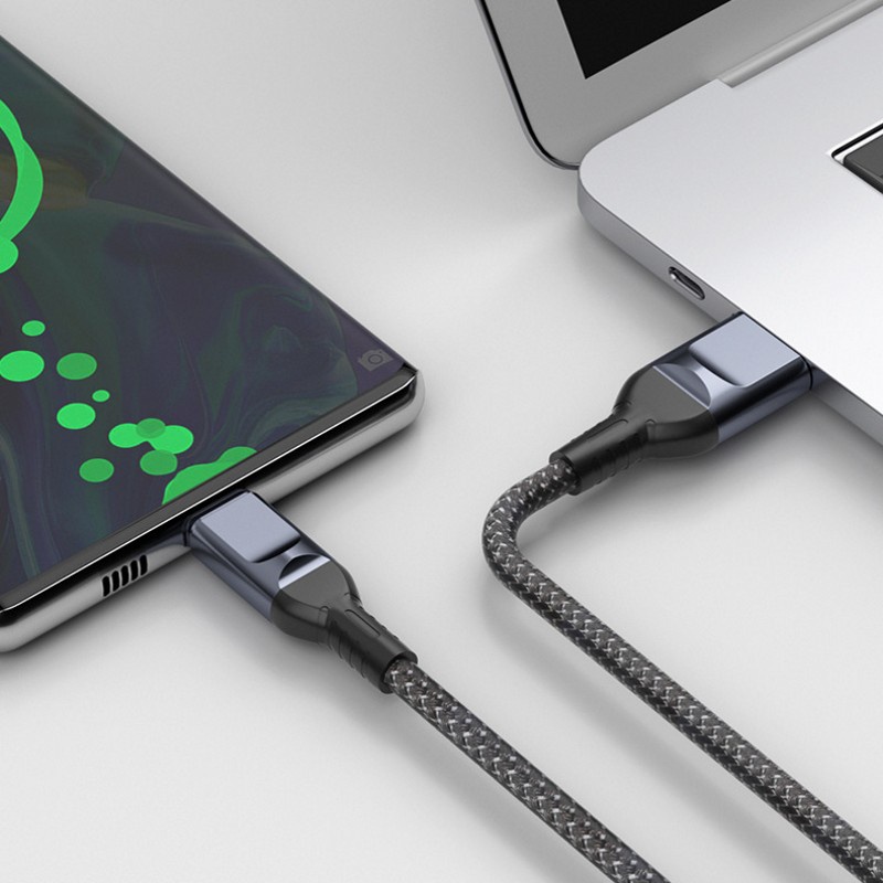 Kabel Data / Charger Usb Tipe C / 6A Fast Charging Bahan Alloy Tahan Lama Untuk Smartphone Universal