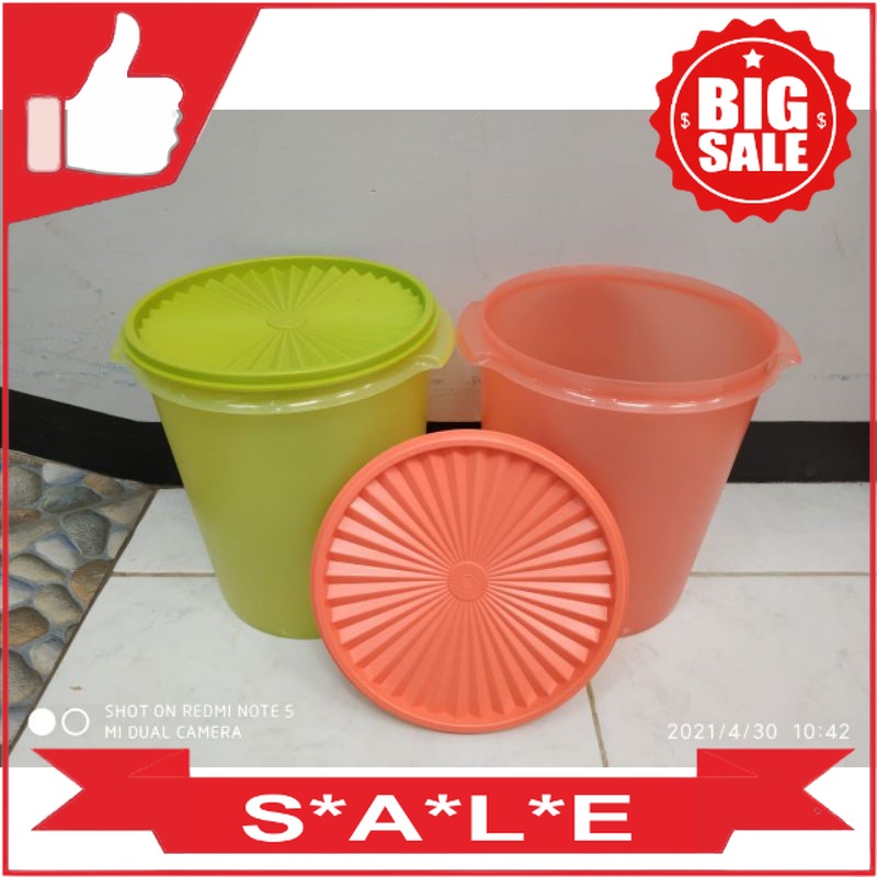 Jual Tupperware Maxi Canister L Peach Toples Lebaran Tupperware Original Shopee Indonesia