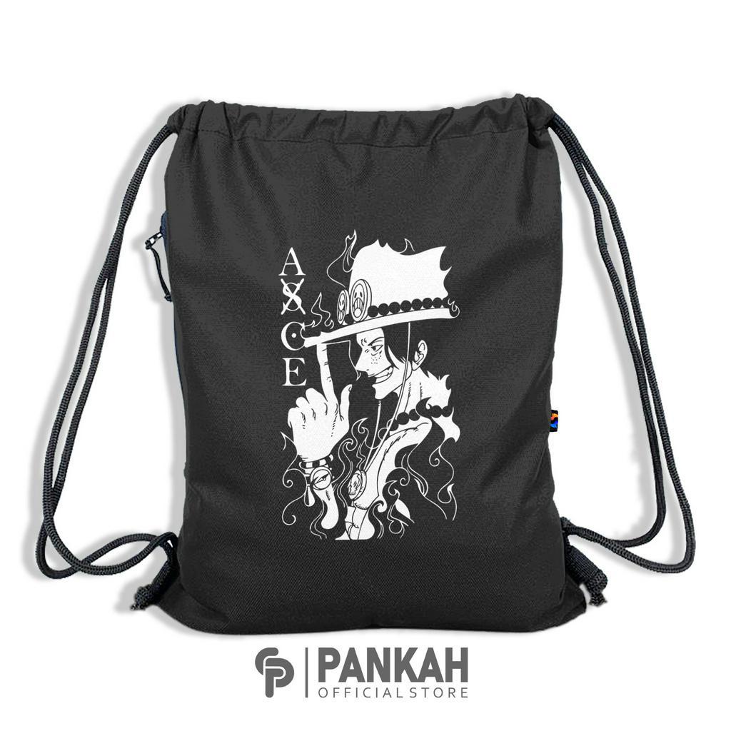 Tas Serut Pria Wanita Terlengkap / Tas Sekolah Anti Air / String Bag Waterproof Premium