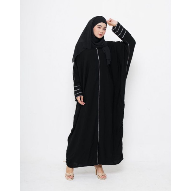 Abaya Saudi Kaftan 899 / Gamis Hitam / Dress Hitam / Gamis Arab / Abaya Arab