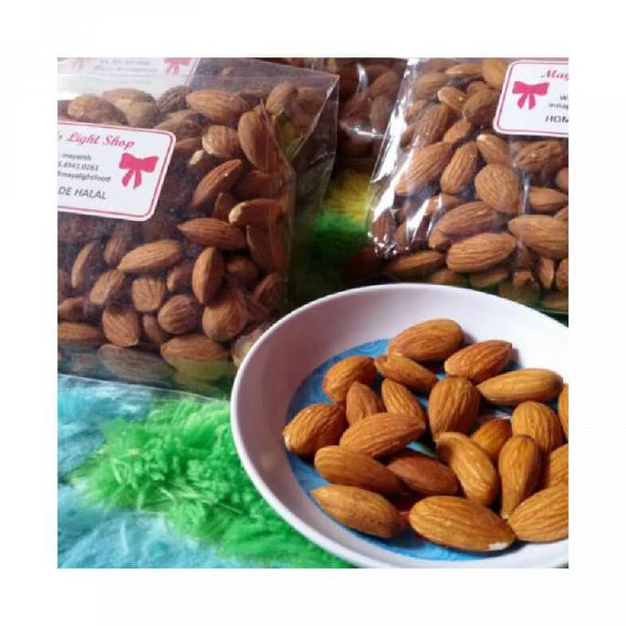 

Jual Kacang Almond 500Gr Roasted Almond Cemilan Kacang Healthyfood Sus Melina_Galeri