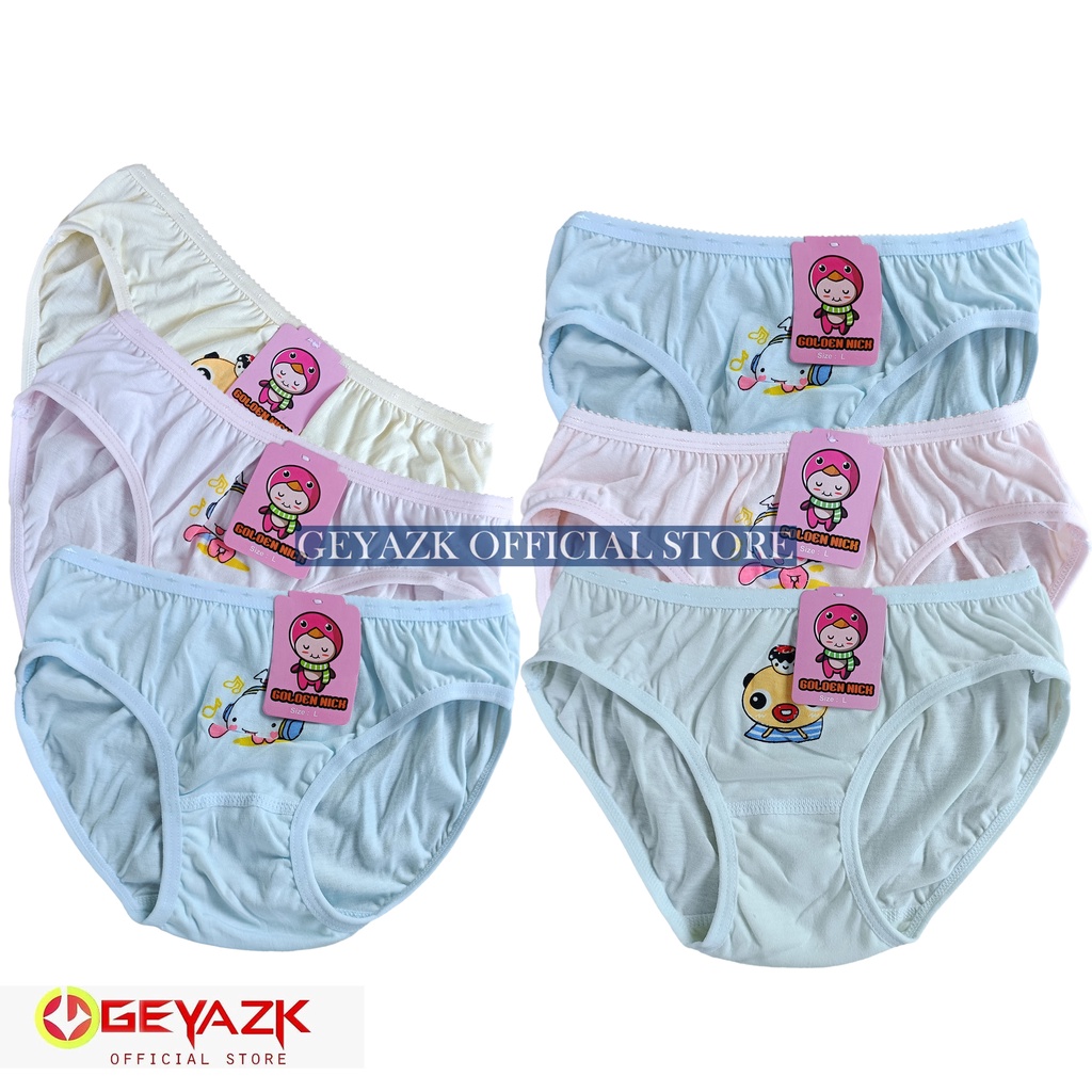 6 Pcs Celana Dalam Anak Perempuan Cd Pakaian Dalam Real Pict