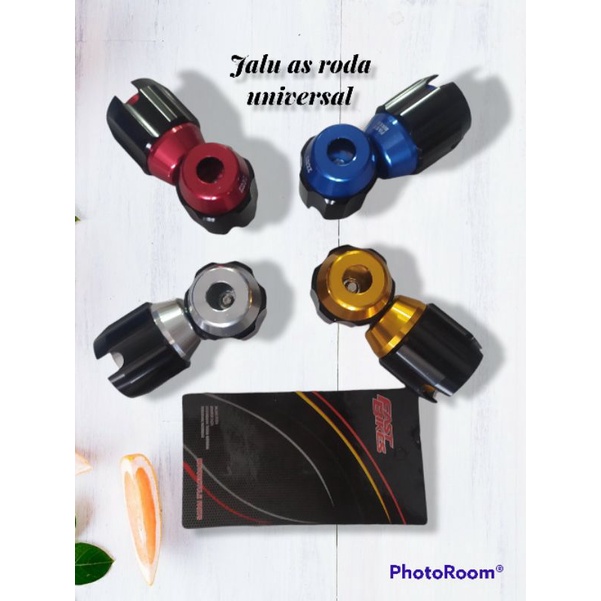 jalu as roda depan universal semua motor full cnc fastbikes redy warna gold red silver biru