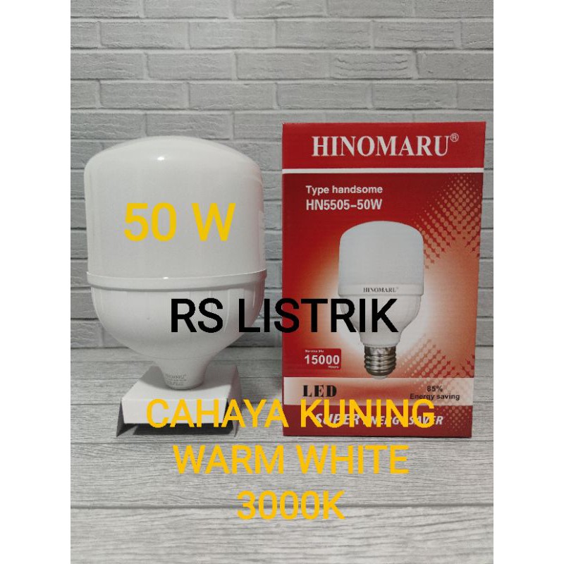 Hinomaru lampu led 50 watt type DIAMOND HN1105-50W CAHAYA KUNING tabung kapsul capsule T bulb 3000K