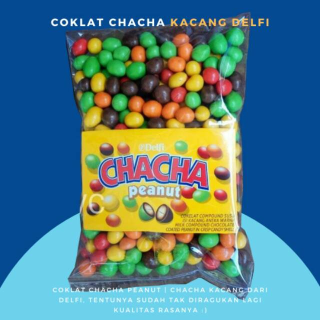 

Coklat kiloan murah chacha peanut warna delfi