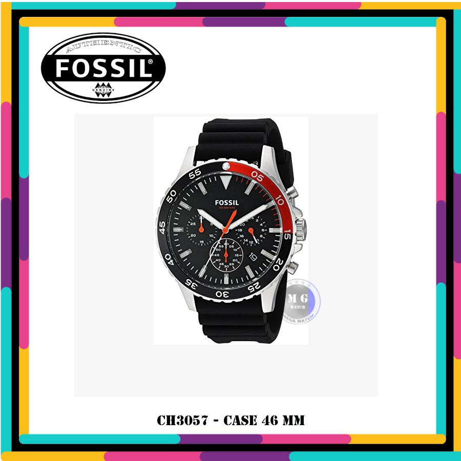 Jam Tangan Pria Fossil Original CH3057 CREWMASTER SPORT MURAH SILICONE
