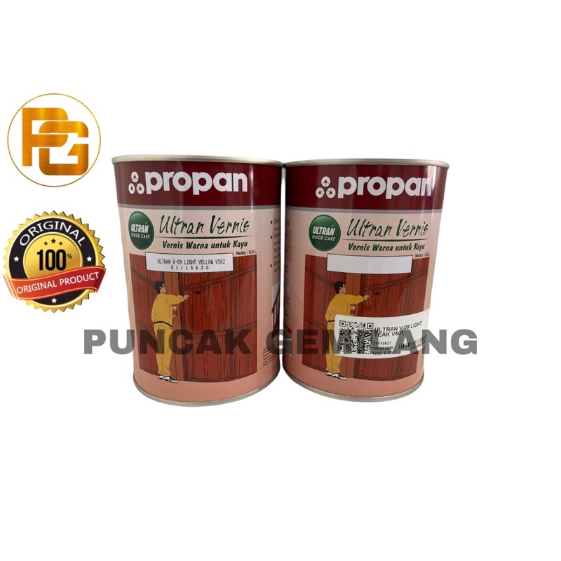 Cat Ultran Vernis Propan 0.8L / Vernis Warna untuk kayu Propan / Plitur Kayu Propan