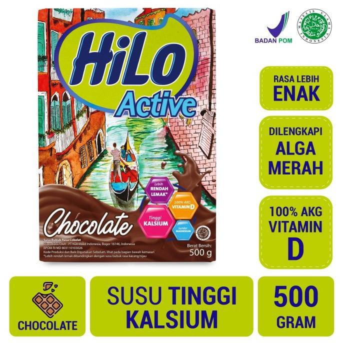 

HiLo Active Chocolate 500gr - Susu Tinggi Kalsium