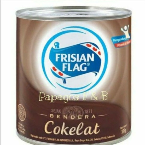 

Susu Kental Manis Coklat Bendera Kaleng Frisian Flag 370 gr / gram