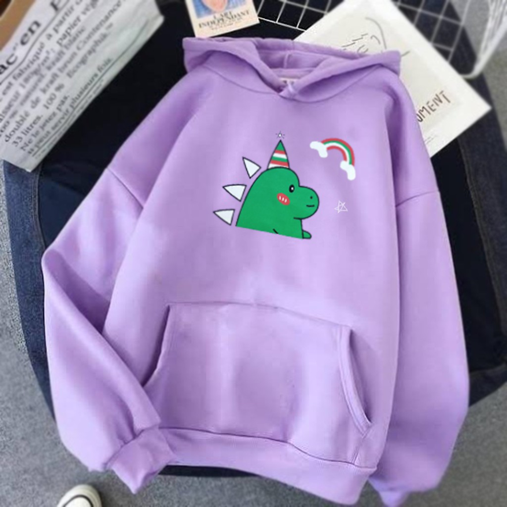 Sweater anak perempuan DINOSAURUS RAINBOW baju jaket anak perempuan