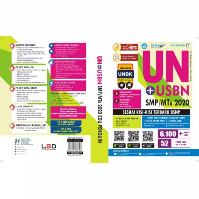 Buku UN+USBN SMP/MTs 2020 penerbit Edu Penguin / BUKU UN SMP / BUKU UNBK SMP BEST SELLER-2
