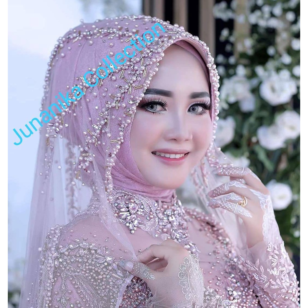 Slayer Pengantin /Slayer mutiara Pengantin /Hijab Pengantin
