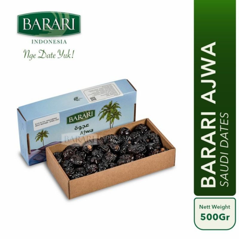 

Kurma Barari Ajwa 500 Gr Saudi Arabia