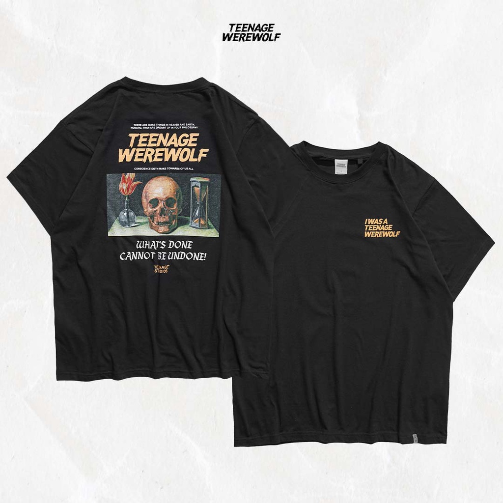 Teenage Werewolf Tshirt Philosophy Black